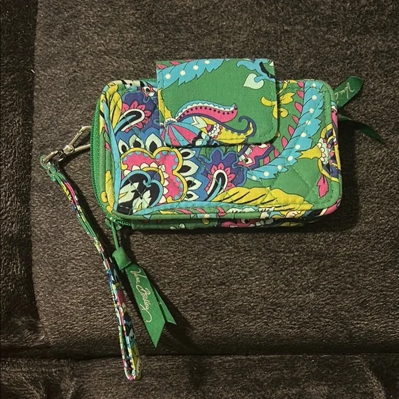 Vera Bradley Multicolor Paisley Wristlet - Picture 1 of 2